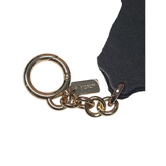 Coach Bonnie Cashin Lady Walking Dog Key Fob Brown Signature Leather GUC - Picture 4 of 4